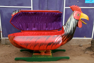 Illustration for article titled Ghana's coffin art lets people bury their loved ones in style